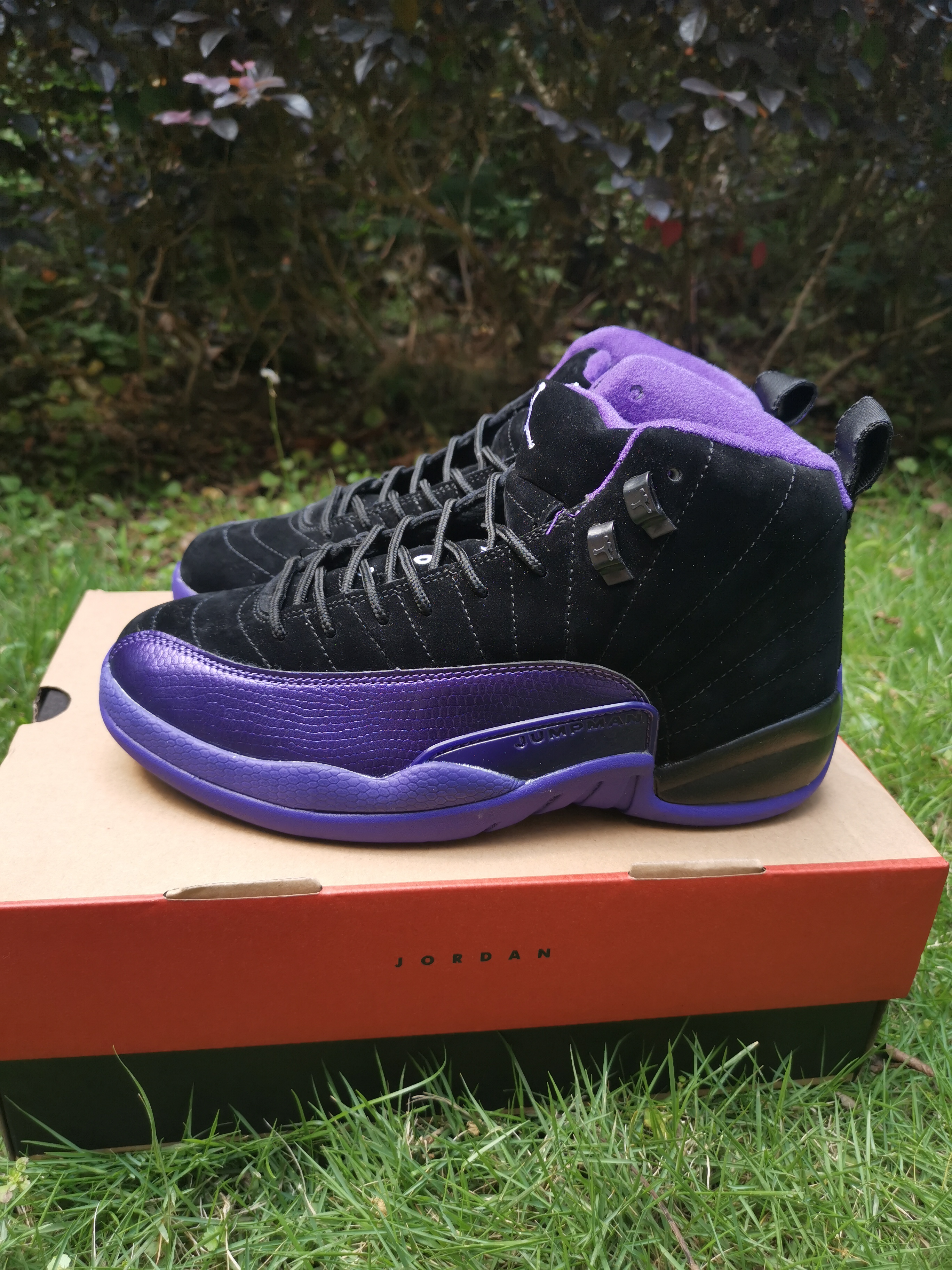 2020 Air Jordan 12 Retro Black Purple Shoes